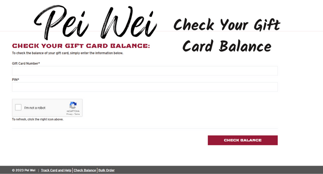 Check Your Gift Card Balance